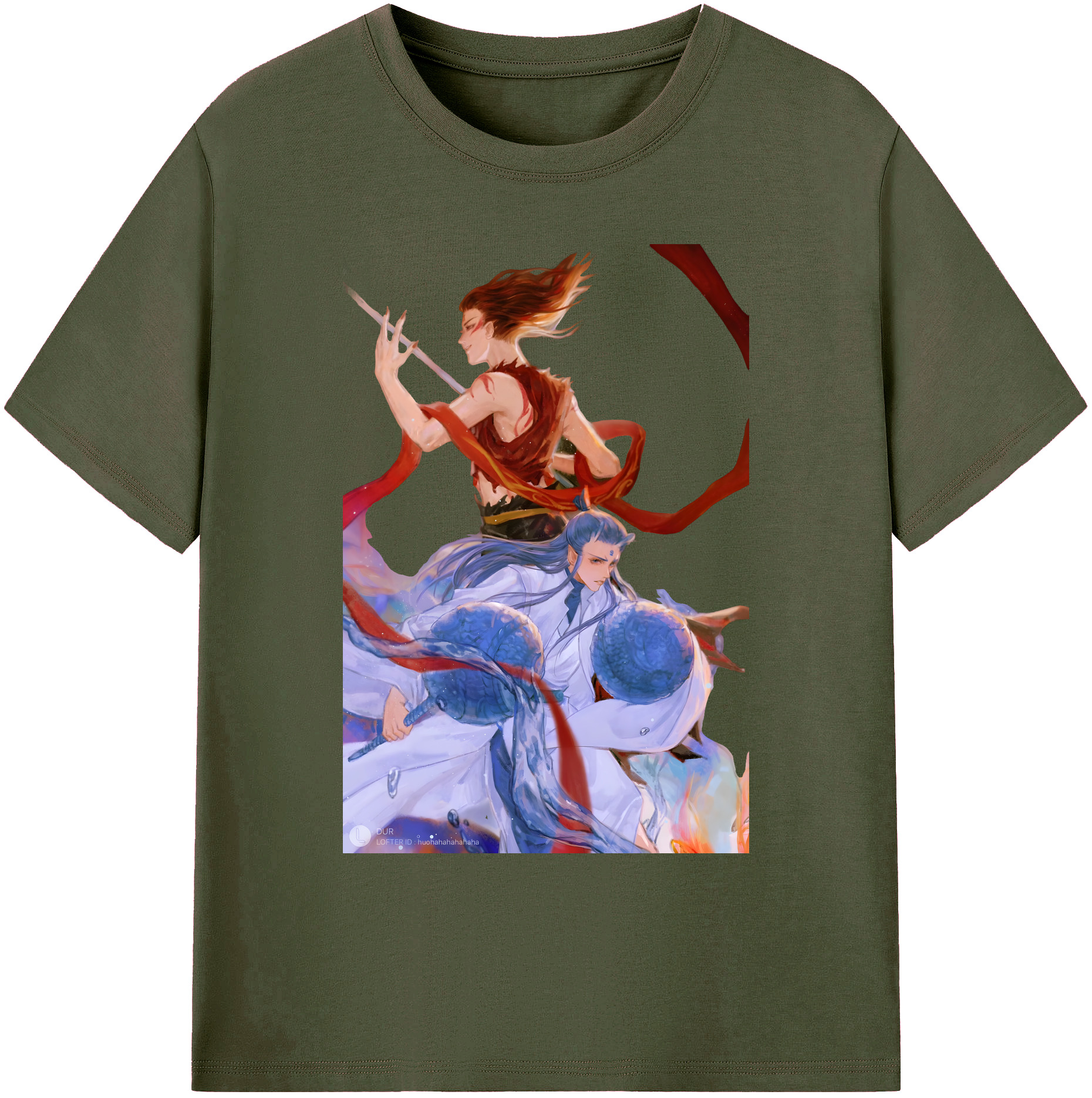 （画像用） Ne Zha 2 ナタ 魔童の大暴れ 綿100％ メンズ半袖Tシャツ｜肌触りやわらか＆通気性